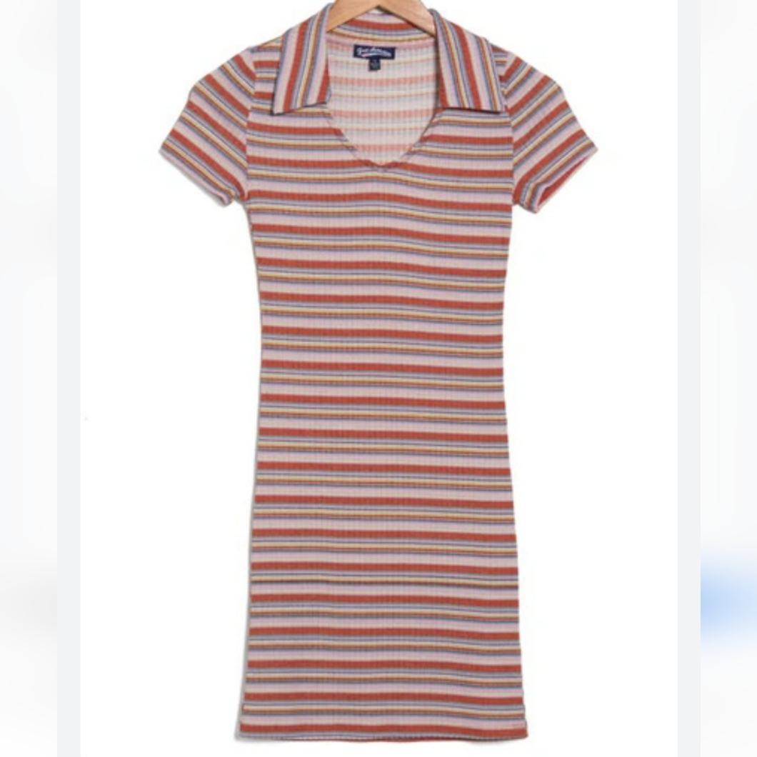 Freshman 1996,Nwt, Stripe Short Sleeve Polo,Xs